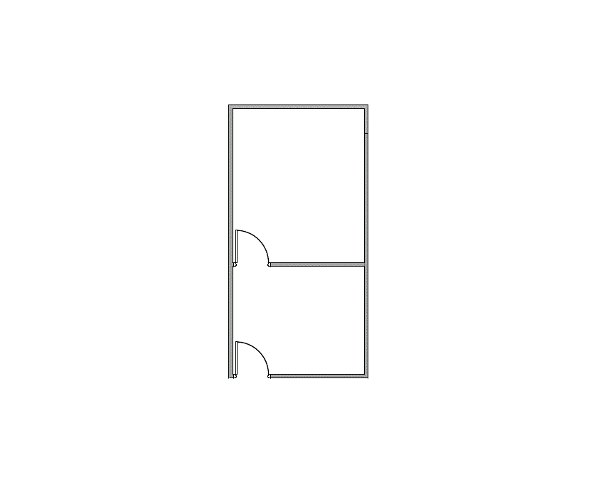 Floor plan of Flexible Office Space for Rent at 1995 North Park Place 400A