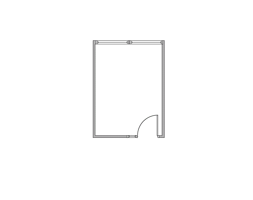 Floor plan of Flexible Office Space for Rent at 1995 North Park Place 507