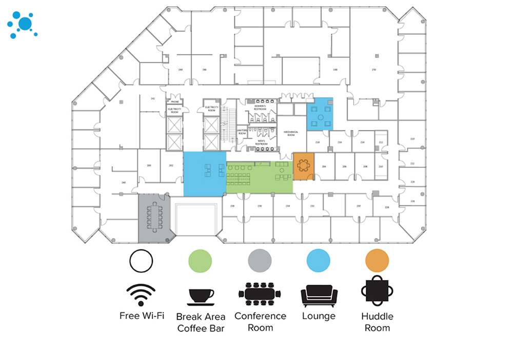 Interior images of Flexible office space at 1750 E. Golf Road 5