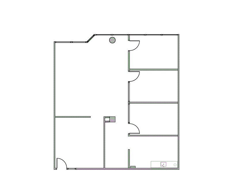 Floor plan of Flexible Office Space for Rent at 1750 E. Golf Road 246