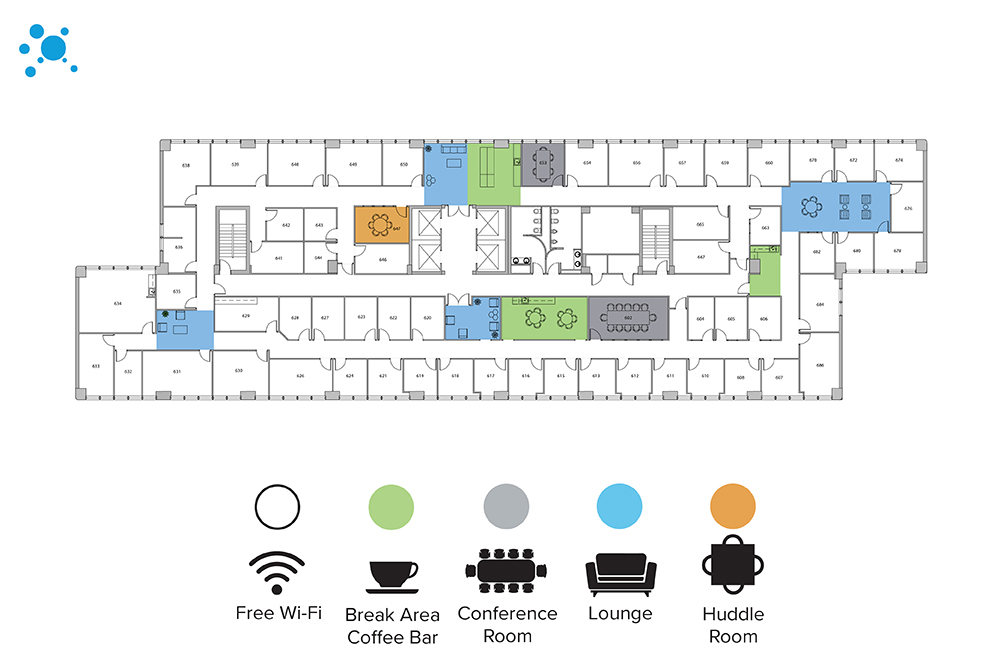 Interior images of Flexible office space at 4100 Spring Valley Rd 6