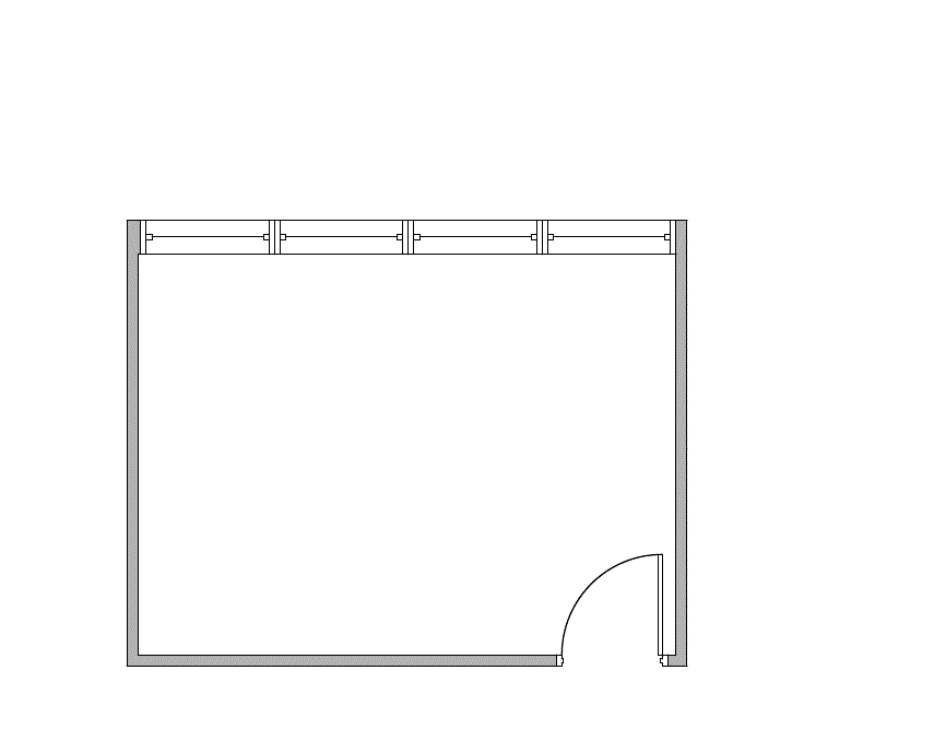 Floor plan of Flexible Office Space for Rent at 4100 Spring Valley Rd 640