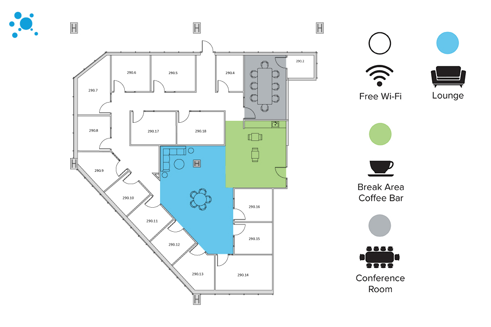 Interior images of Flexible office space at 685 Citadel Drive East 6