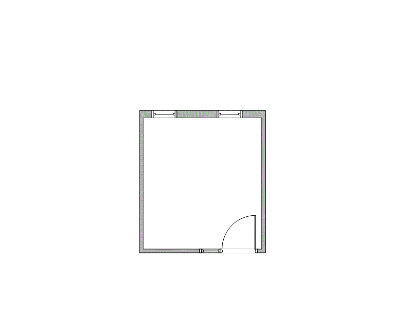 Floor plan of Flexible Office Space for Rent at 4101 Greenbriar Dr 122E
