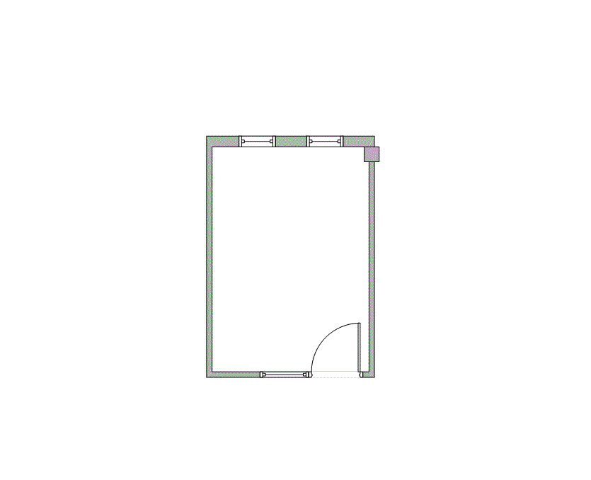 Floor plan of Flexible Office Space for Rent at 4101 Greenbriar Dr 205C