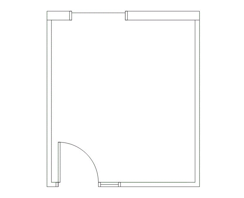 Floor plan of Flexible Office Space for Rent at 2323 South Voss Road 125B