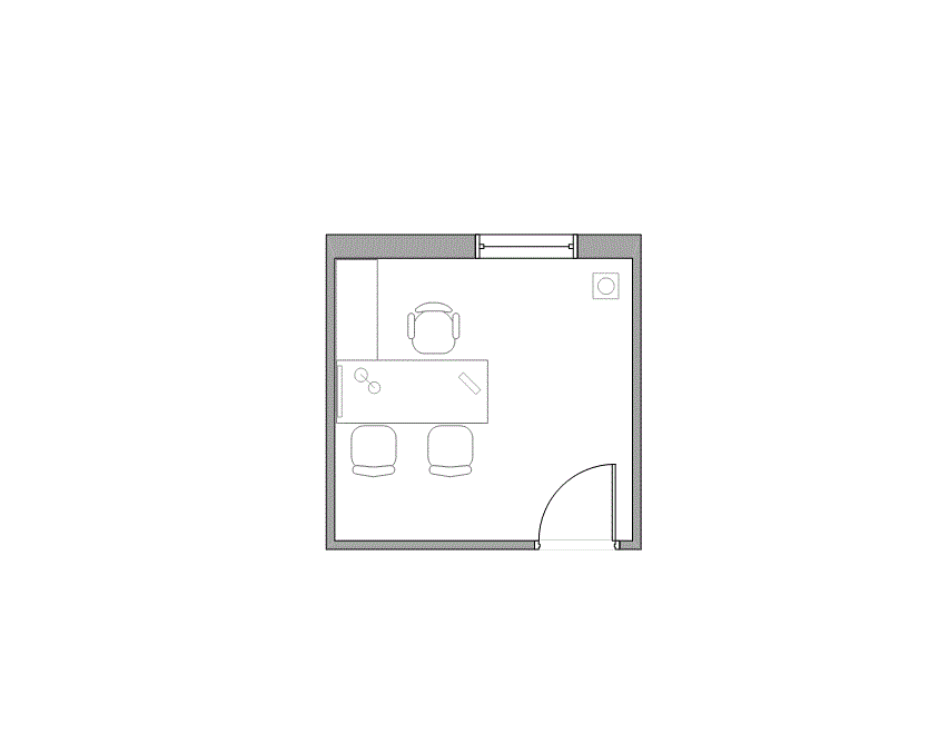 Floor plan of Flexible Office Space for Rent at 2323 South Voss Road 510-02