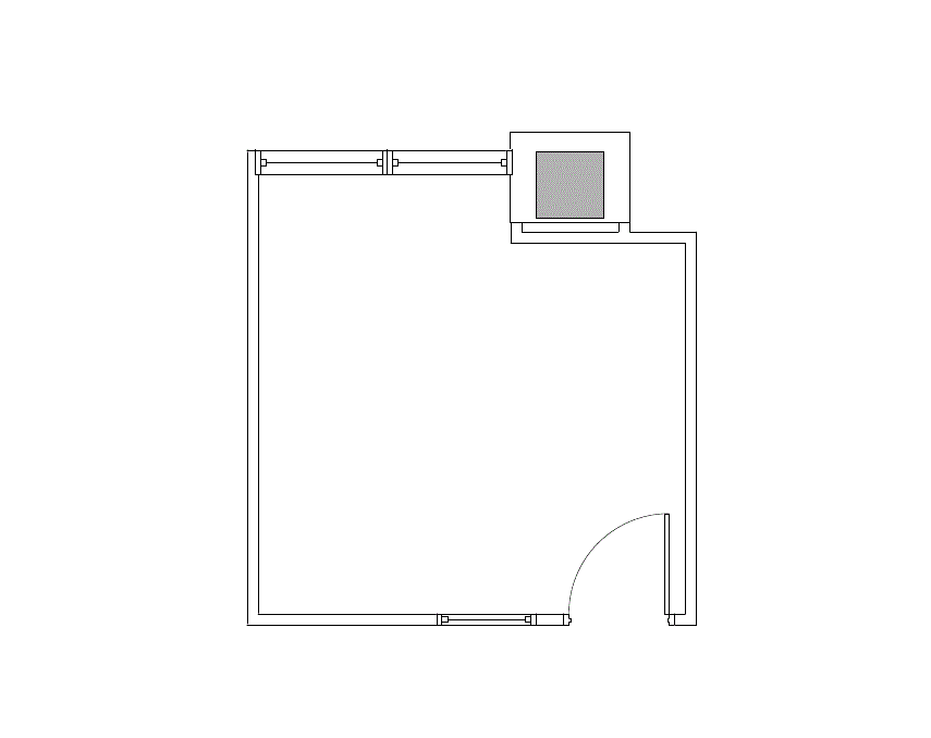 Floor plan of Flexible Office Space for Rent at 4099 McEwen 382
