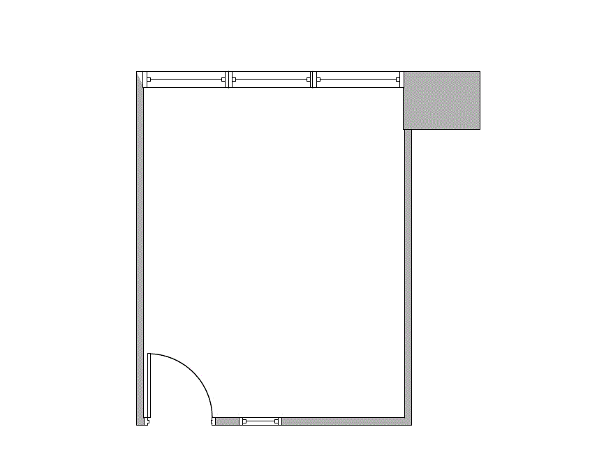 Floor plan of Flexible Office Space for Rent at 4099 McEwen 506