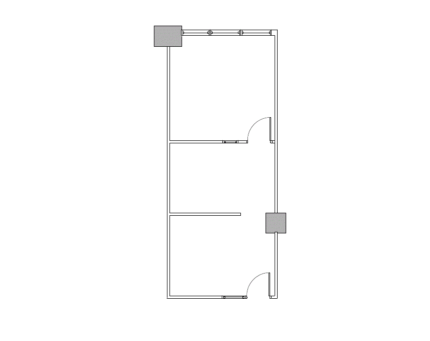 Floor plan of Flexible Office Space for Rent at 4099 McEwen 534