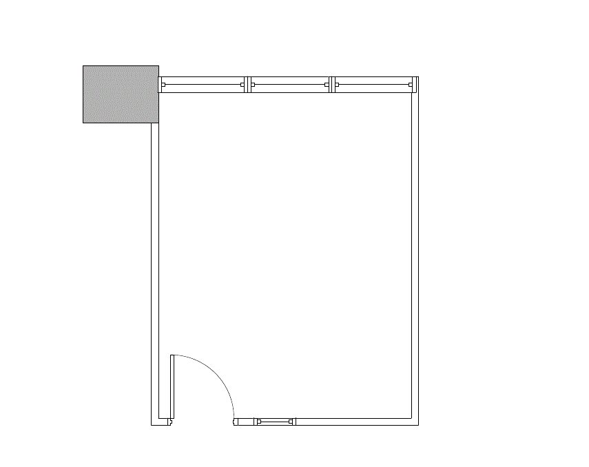 Floor plan of Flexible Office Space for Rent at 4099 McEwen 582