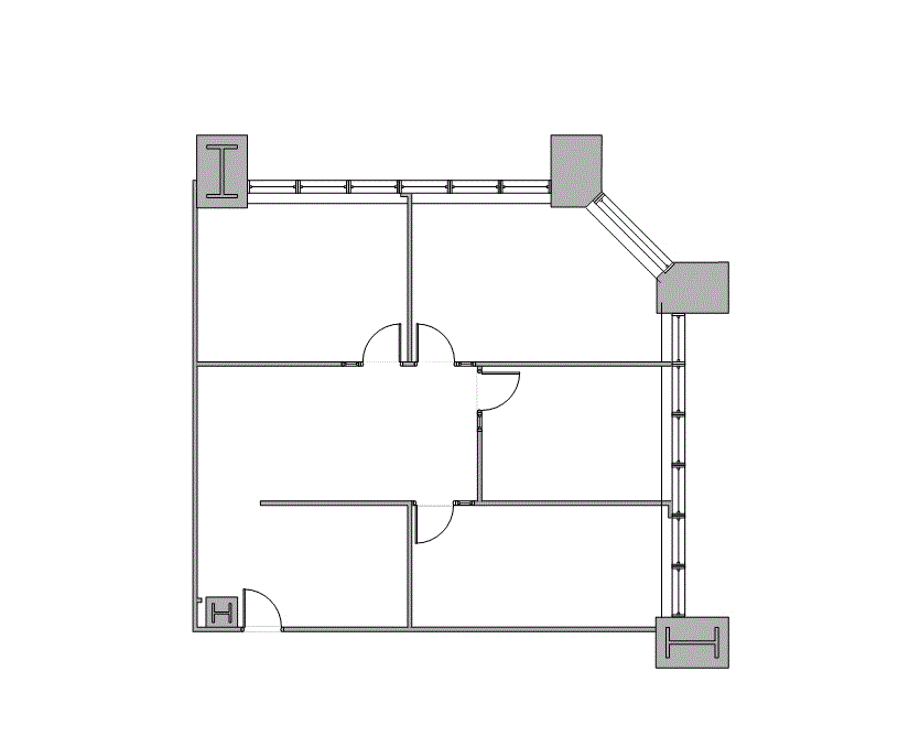 Floor plan of Flexible Office Space for Rent at 4100 Alpha Rd 410