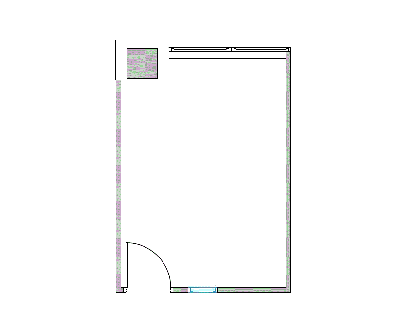 Floor plan of Flexible Office Space for Rent at 4101 McEwen 304