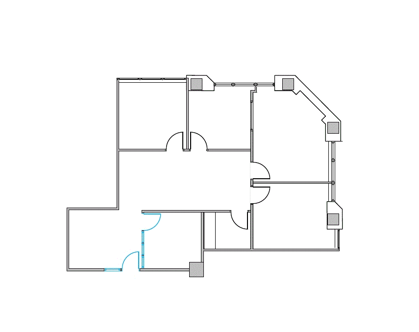 Floor plan of Flexible Office Space for Rent at 4101 McEwen 336