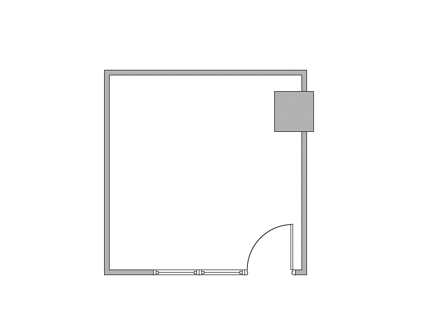 Floor plan of Flexible Office Space for Rent at 4101 McEwen 432