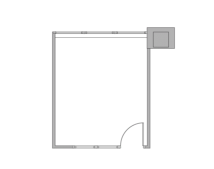 Floor plan of Flexible Office Space for Rent at 4101 McEwen 445