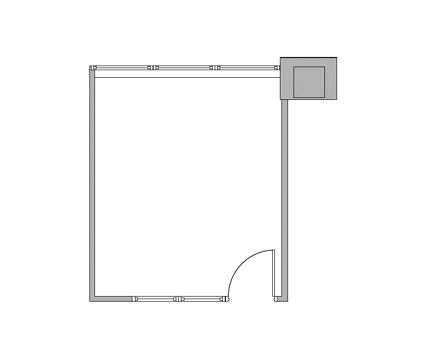 Floor plan of Flexible Office Space for Rent at 4101 McEwen 448