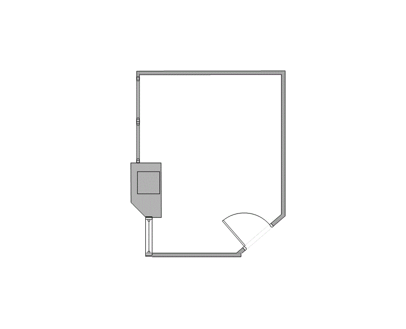Floor plan of Flexible Office Space for Rent at 4101 McEwen 526