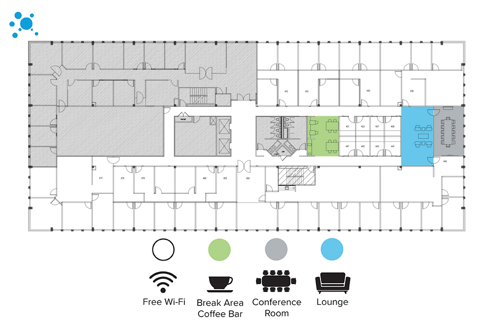 Interior images of Flexible office space at 2310 Parklake Drive 7