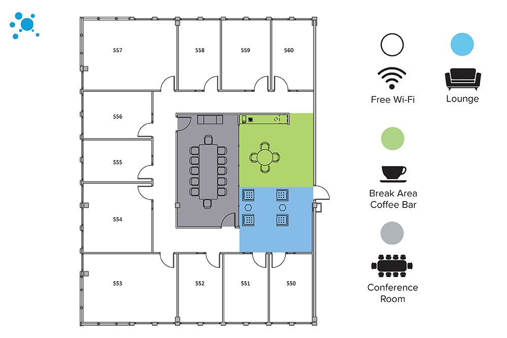 Interior images of Flexible office space at 2295 Parklake Drive 5