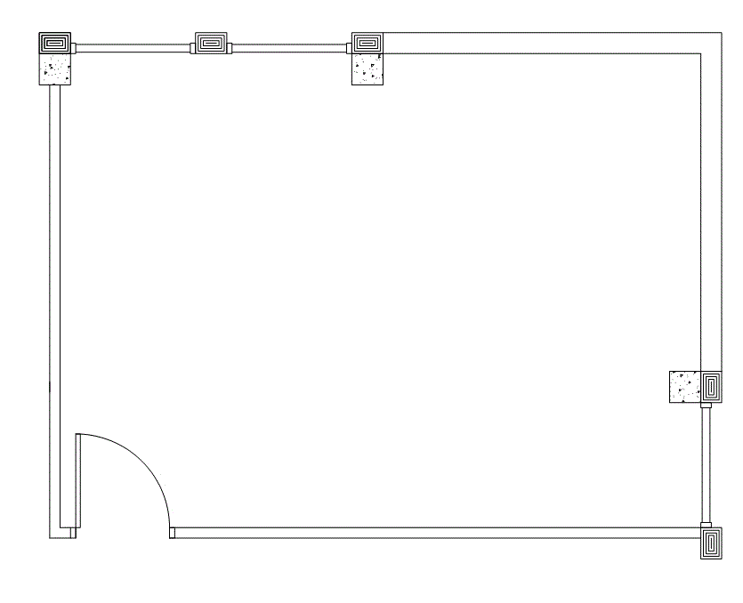 Floor plan of Flexible Office Space for Rent at 2295 Parklake Drive 553
