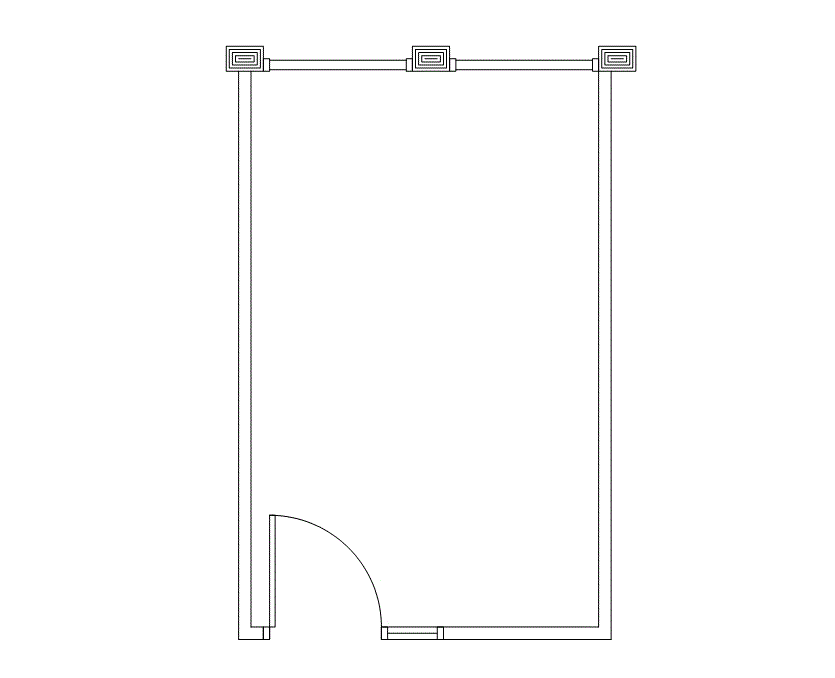 Floor plan of Flexible Office Space for Rent at 2295 Parklake Drive 555