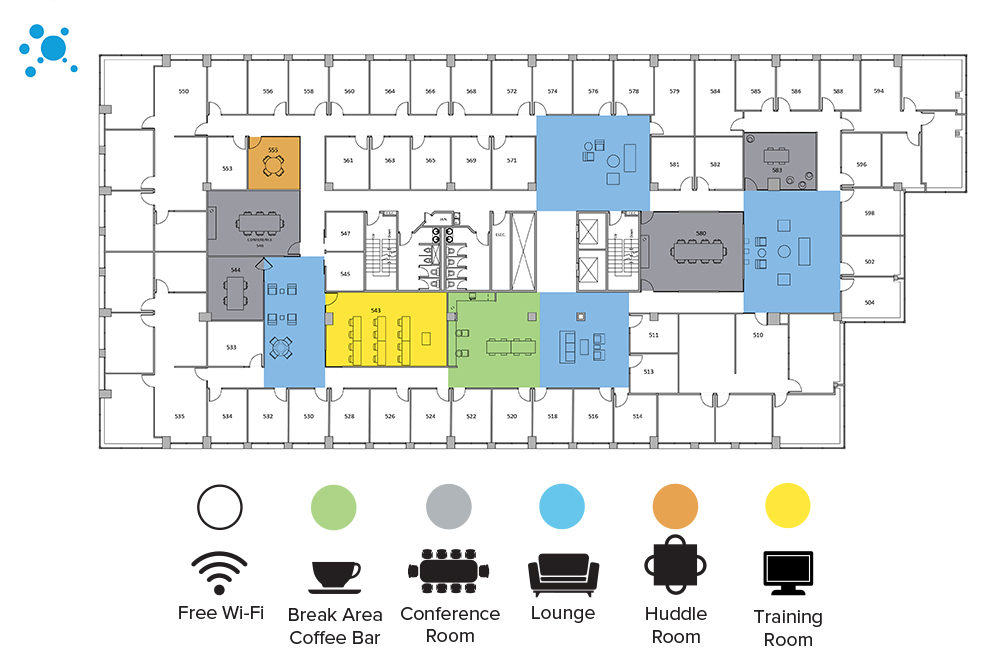 Interior images of Flexible office space at 2302 Parklake Drive 3