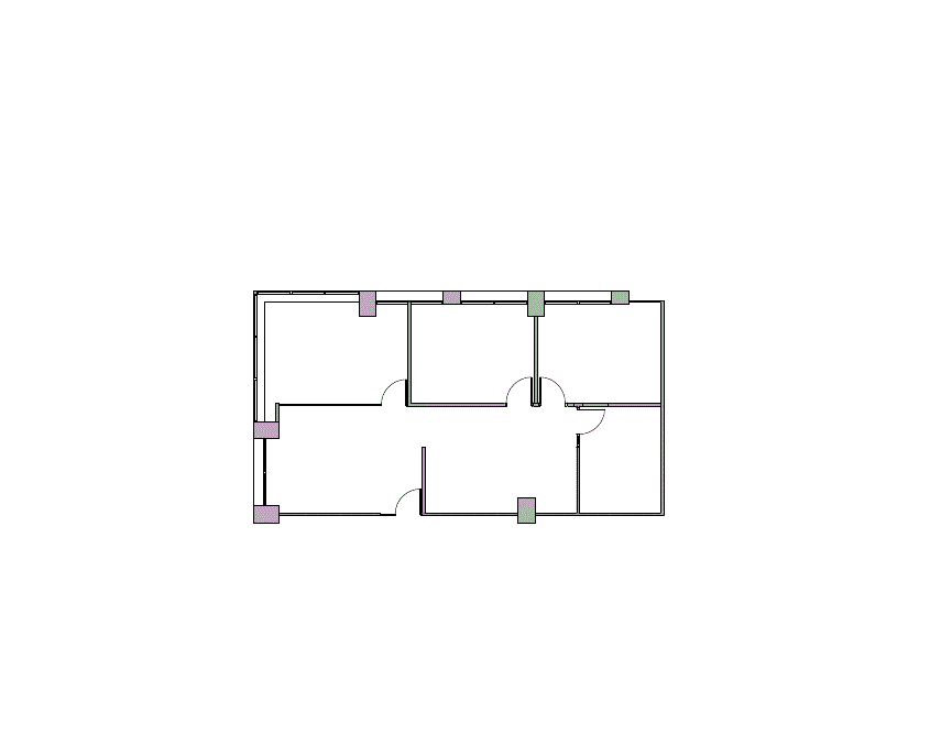 Floor plan of Flexible Office Space for Rent at 2302 Parklake Drive 535