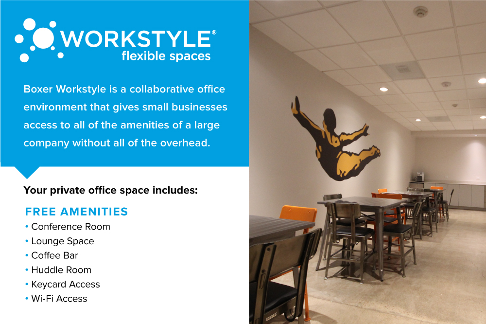 Interior images of Flexible office space at 7676 Hillmont 7