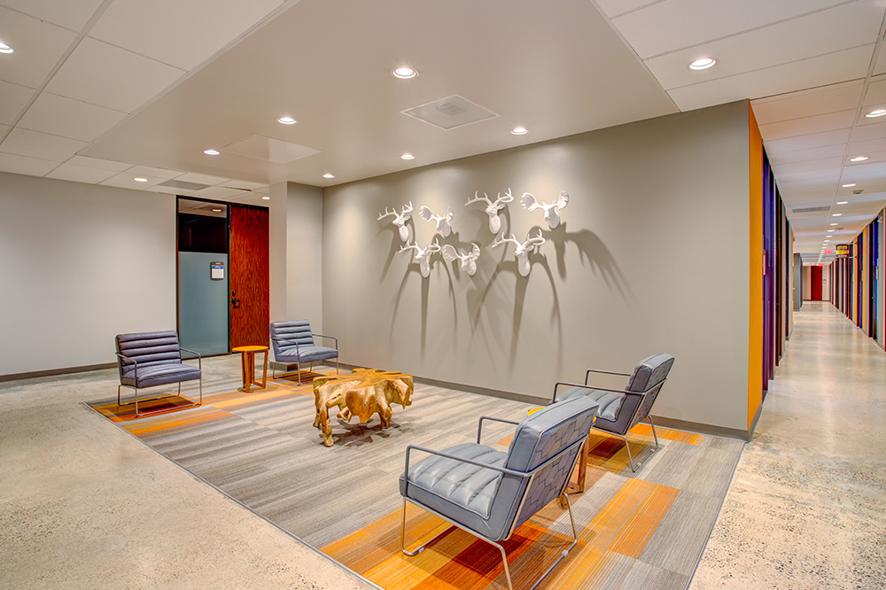 Interior images of Flexible office space at 7676 Hillmont 12