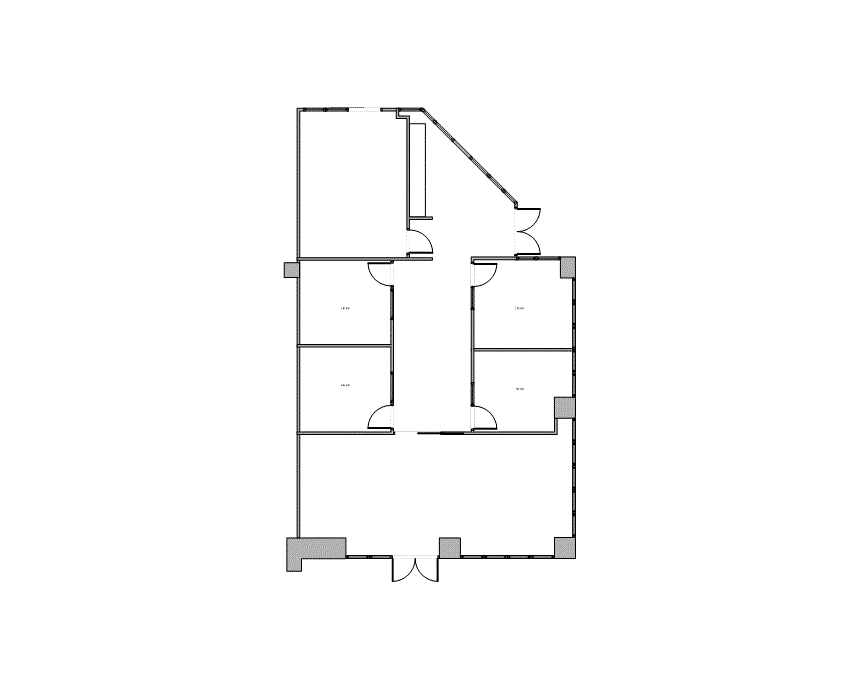 Floor plan of Flexible Office Space for Rent at 7676 Hillmont 128.WS
