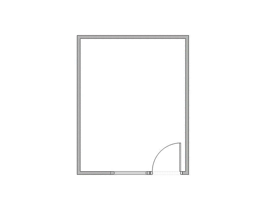 Floor plan of Flexible Office Space for Rent at 7676 Hillmont 128A