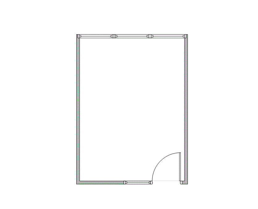 Floor plan of Flexible Office Space for Rent at 7676 Hillmont 240G