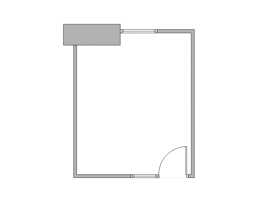 Floor plan of Flexible Office Space for Rent at 7676 Hillmont 240J