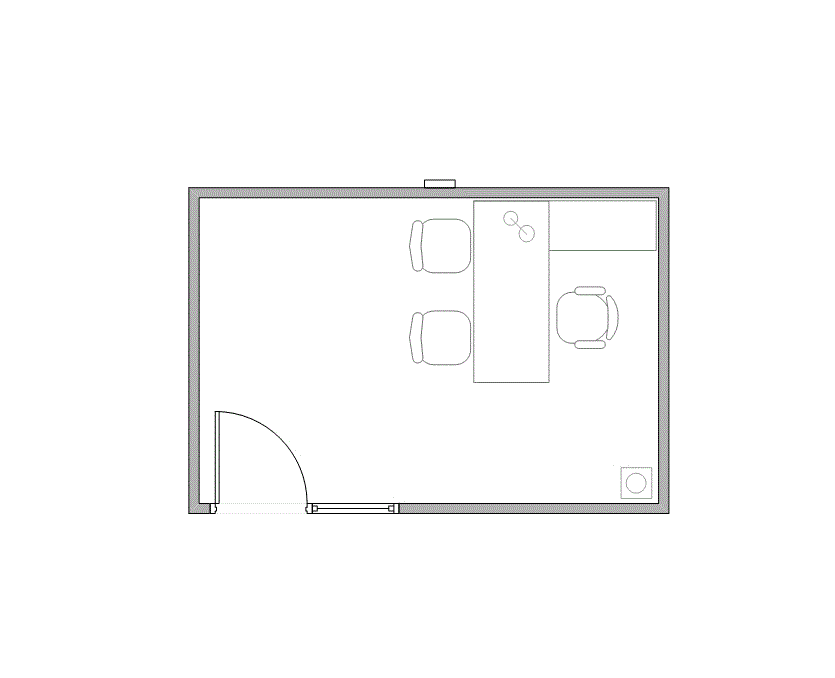 Floor plan of Flexible Office Space for Rent at 7676 Hillmont 240P