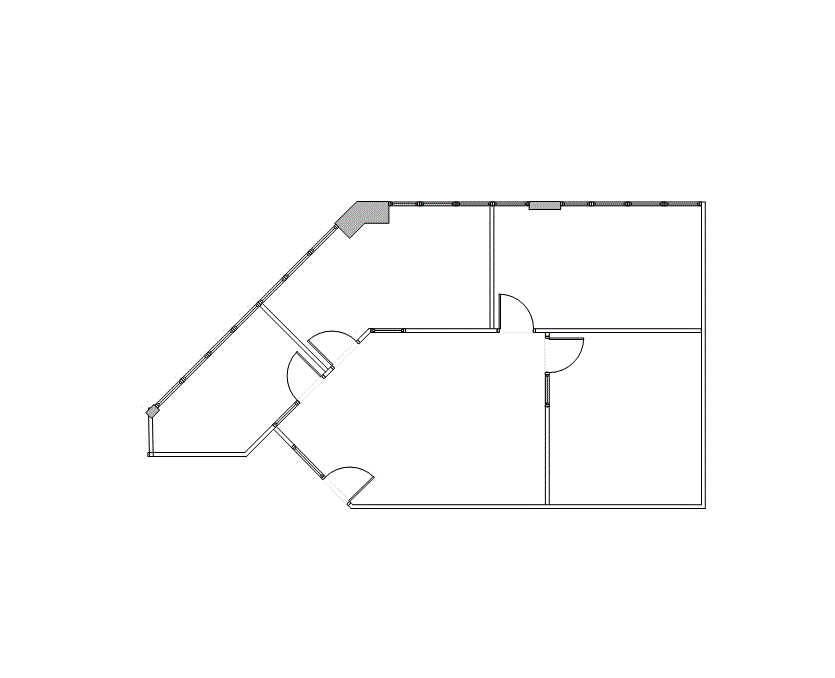 Floor plan of Flexible Office Space for Rent at 7676 Hillmont 240T