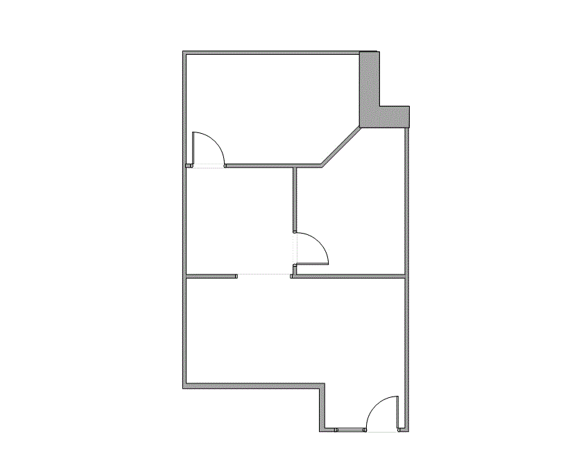 Floor plan of Flexible Office Space for Rent at 7676 Hillmont 290DD
