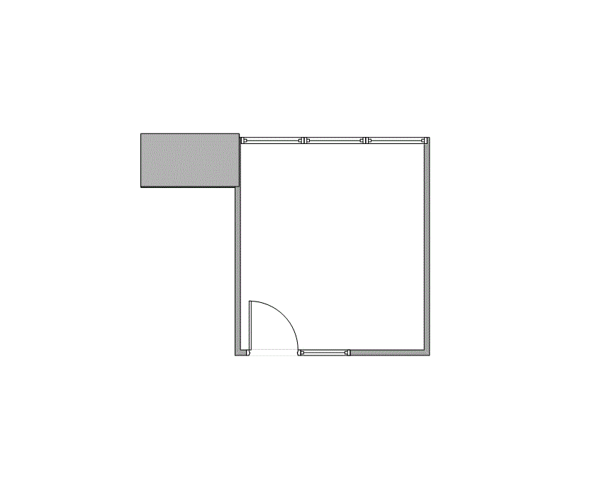 Floor plan of Flexible Office Space for Rent at 7676 Hillmont 290O