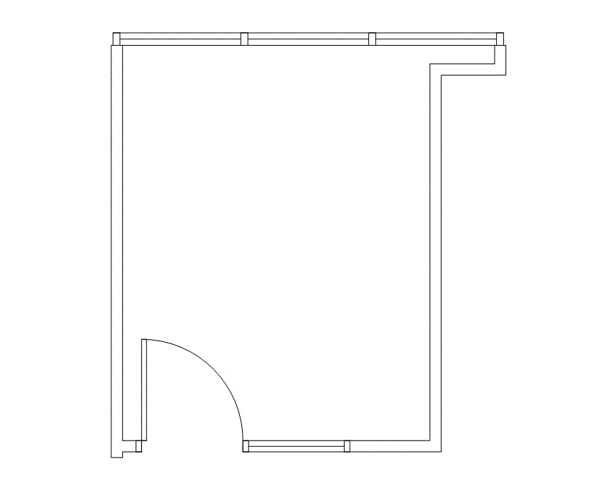 Floor plan of Flexible Office Space for Rent at 7676 Hillmont 290T
