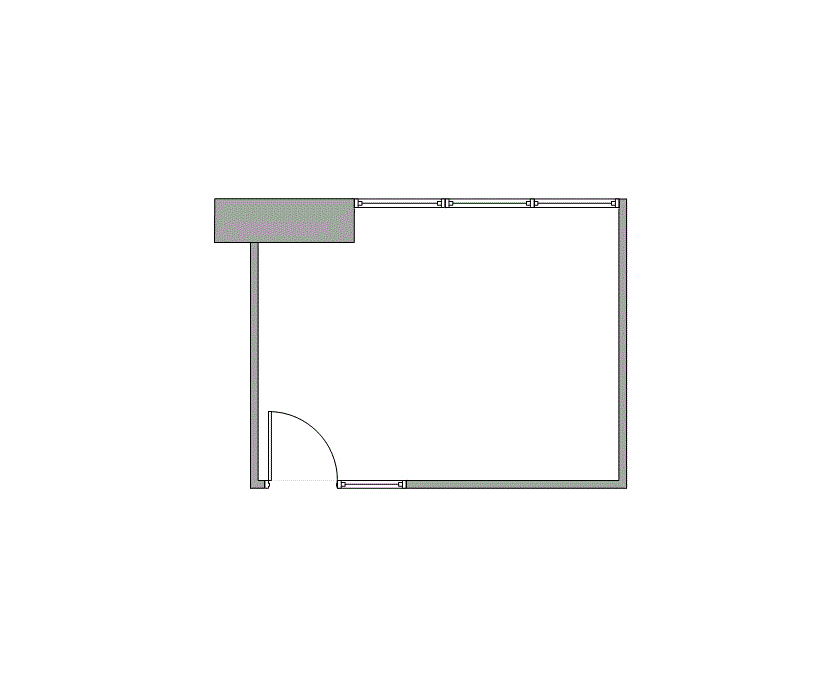Floor plan of Flexible Office Space for Rent at 7676 Hillmont 290W