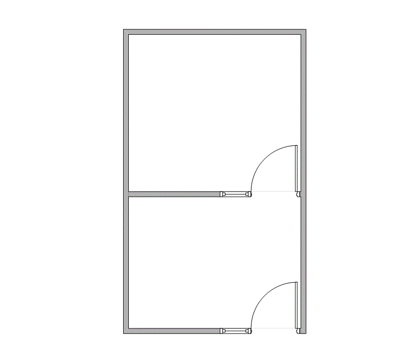 Floor plan of Flexible Office Space for Rent at 7676 Hillmont 310-A