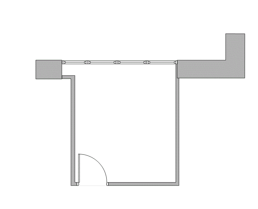 Floor plan of Flexible Office Space for Rent at 7676 Hillmont 310-E
