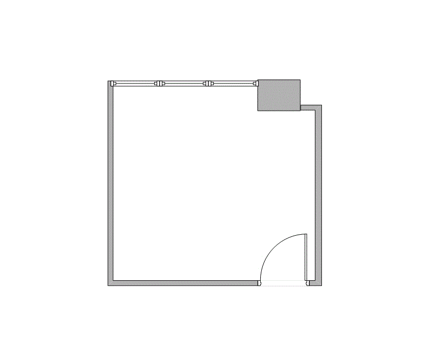 Floor plan of Flexible Office Space for Rent at 7676 Hillmont 310-F