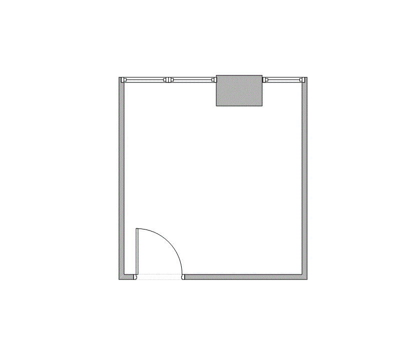 Floor plan of Flexible Office Space for Rent at 7676 Hillmont 310-G