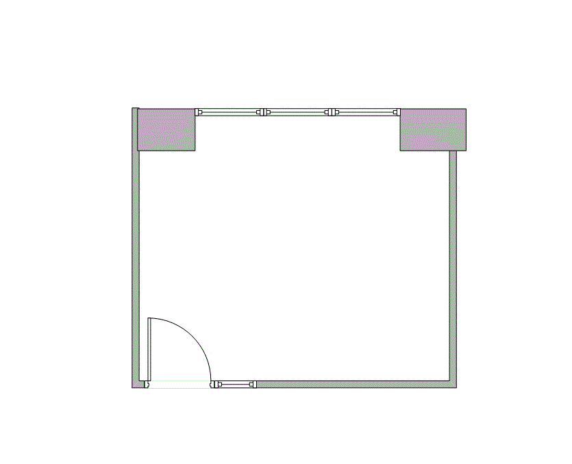 Floor plan of Flexible Office Space for Rent at 7676 Hillmont 310-J