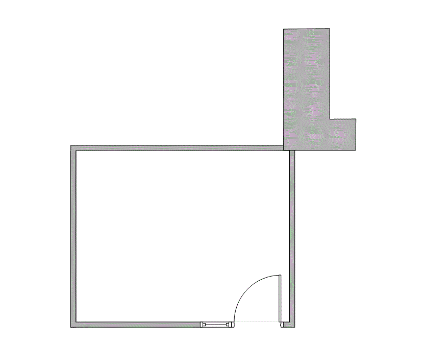 Floor plan of Flexible Office Space for Rent at 7676 Hillmont 310-L