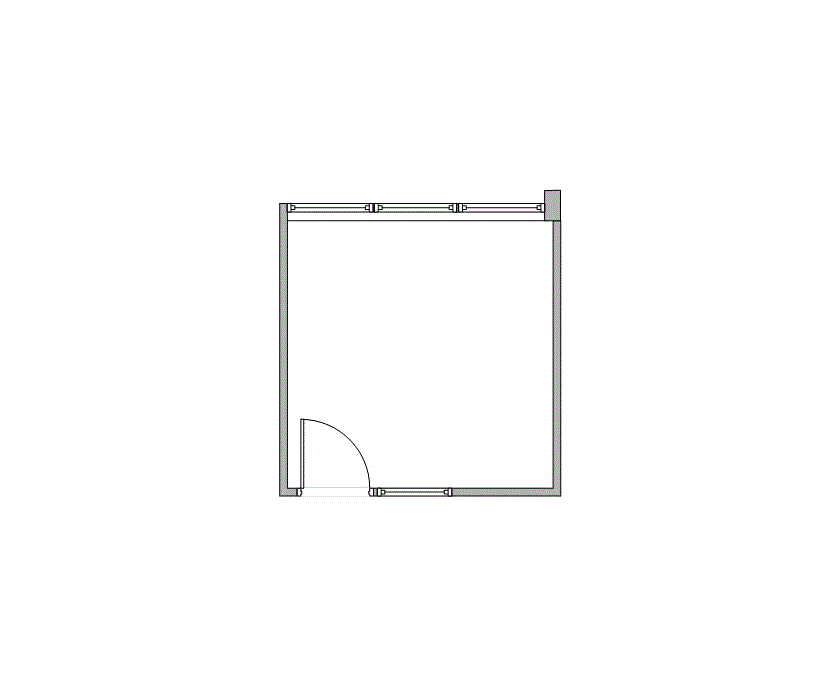 Floor plan of Flexible Office Space for Rent at 7676 Hillmont 344-02