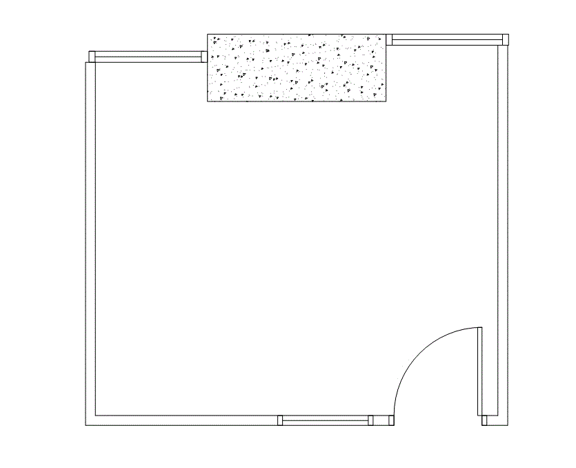 Floor plan of Flexible Office Space for Rent at 7676 Hillmont 344-06