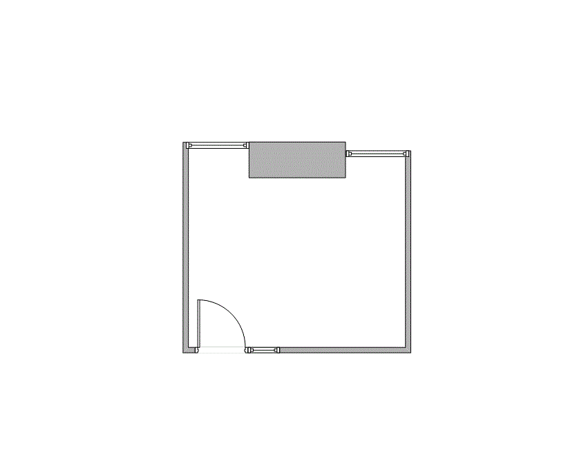 Floor plan of Flexible Office Space for Rent at 7676 Hillmont 344-10