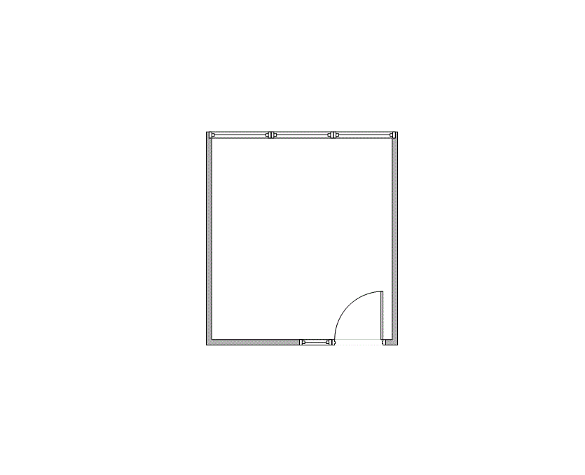 Floor plan of Flexible Office Space for Rent at 7676 Hillmont 344-11